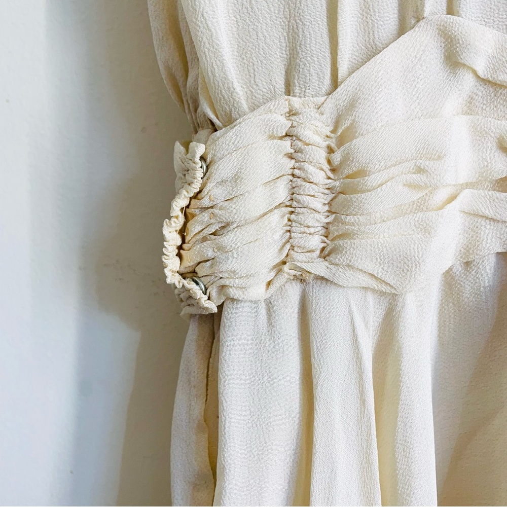 Vintage Antique 1920s Flapper Dress Handmade Flower Detail - Picture 10 of 16